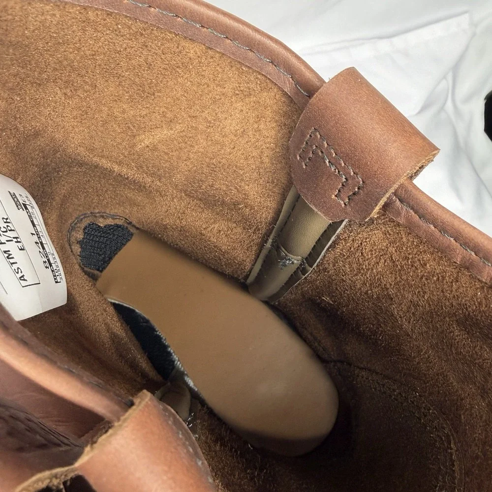 RED WING 8241 Pecos Pull On Steel Toe Work Boots Mens 10 E3 Brown 2nds